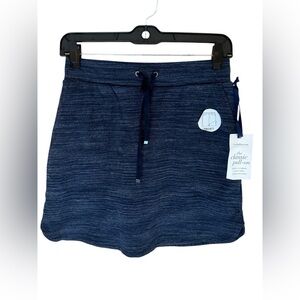 Croft & Barrow Stretch Skort, skirt with shorts, cotton Navy blue (Size PXS) NWT